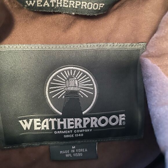 Men's Brown Weatherproof Microfiber Jacket, Size Medium - Picture 5 of 6